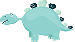 Light Green Dinosaur Icon — Tooth Extraction