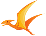 Orange Dinosaur Icon — Dental Sealants